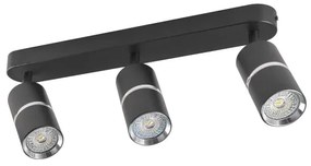 Spotlámpa BAMBOO 3xGU10/10W/230V fekete