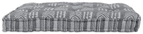 Párna Rácsos Szürke 120x80x12 cm