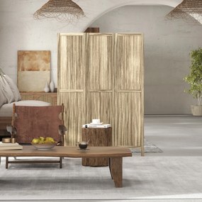 HOMCOM Paulownia Fa 3-paneles Hálósztó 120 x 170 cm Összecsukható | Aosom