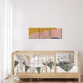 Kép - Napkelte (órával) (90x30 cm)