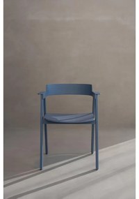 Kék tölgyfa karfás étkezőszék Flip – Gazzda