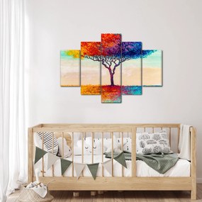 Egy festett fa képe (150x105 cm)
