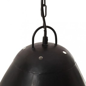 kerek fekete ipari függőlámpa 25 W 32 cm E27