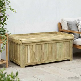 vidaXL Kinti párna tároló Impregnált Fenyőfa 104 x 60 x 47 cm