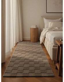 Barna kézi szövésű gyapjú futószőnyeg 80x200 cm Scala – Villeroy&amp;Boch