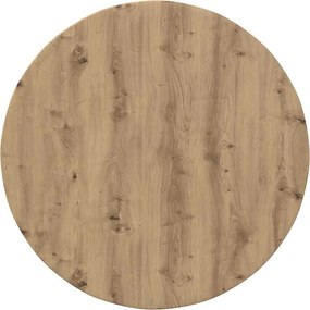 vidaXL Asztallap kézműves tölgy 80 x 80 x 1,5 cm Faanyag