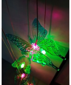 LED RGB napelemes lámpa 6xLED/1,2V 300 mAh IP44 pillangó