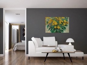 Kép - Claude Monet, Jerusalem Artichoke Flowers, reprodukciók (90x60 cm)