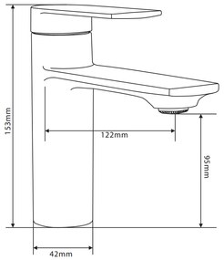 Mexen Zero R40 fürdőszett, króm, 71103R40-00