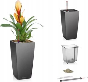Lechuza virágtartó Maxi Cubi önöntöző Antracit Lechuza Pon