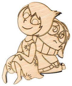 Vidám Fal Fából készült színezhető figurák Agymanók