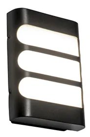 Modern fali lámpa fekete, LED-del IP44 - Gaev