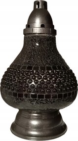 Gyertyatartó Lámpás Ólomüveg Karafa Fekete Korall Nagy Súlyos