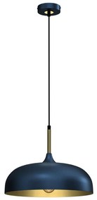 Brilagi - Csillár zsinóron ABRAHAM 1xE27/60W/230V átm. 35 cm kék