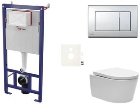 Fali WC szett SAT előtétfalas szereléshez + SAT Brevis WC SIKOSSBR21K
