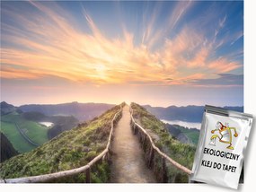 Fotótapéta Flizelina Tájkép Természet Út Ég Nap 200x140 ragasztó