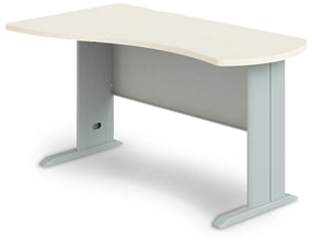 Manager ergonomikus asztal, bal 180 x 120 cm, világos akác