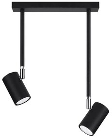 Fekete spotlámpa 10x30 cm Jones – Sollux