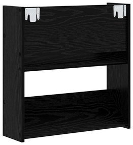 Cipőszekrény 2 pcs Fekete tölgy 60 x 18 x 60 cm Faanyag