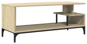sonoma tölgy szerelt fa/porszórt acél TV-szekrény 102x40x41 cm