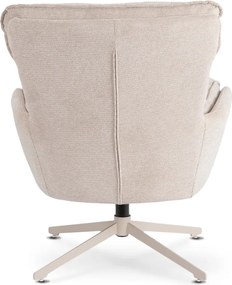 Forgó pihenőfotel lábtartóval krém, PASADENA