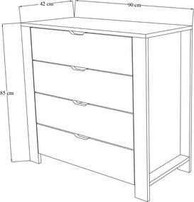 Nisan 1600-026 - White, Walnut