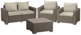 Keter California kerti bútor szett 2+2+2 cappuccino (610049)