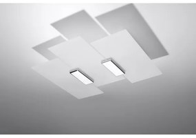 Sollux SL.0198 - Mennyezeti lámpa FABIANO 3xE27/60W/230V fehér/króm