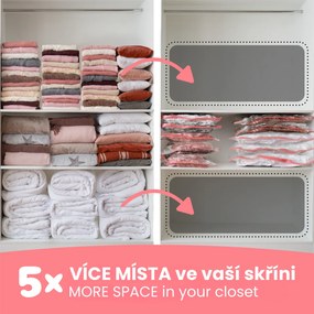 Tömörítő Aspispace M 70 l, 55 x 90 cm, 10 db,vákuumos tároló zsákok készlete, 10 db, 10 db