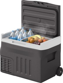 Outsunny 30 Literes Kompresszoros Hűtőláda Elektromos Hűtő LED ECO Móddal Kötési Hűtési Funkcióval Fagyasztó Hűtőláda Thermobox Mini Hűtő 12/230 Volth