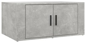 Betonszürke szerelt fa dohányzóasztal 80 x 50 x 36 cm