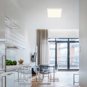 Briloner 7081-016 - LED Dimmelhető mennyezeti lámpa SLIM LED/18W/230V + távirányító