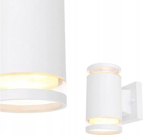 Alcala kültéri fali lámpa fehér alu-üveg 2xGX53 IP44 Globo