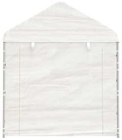 vidaXL fehér polietilén pavilon tetővel 8,92 x 2,28 x 2,69 m