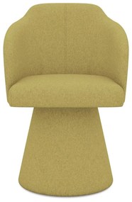 Sárga kárpitozott étkezőfotel Kanoa – Makamii