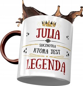 Bordó bögre Júlia Barátnő Feleség Nyomtatott Fotóval