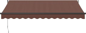 Barna kézzel kihúzható napellenző 350 x 250 cm