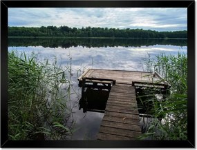 Poszterek keretben 40x30 Híd a horgász számára