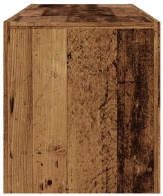 antik fa színű szerelt fa TV-szekrény LED-ekkel 120x36,5x40 cm