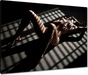 Vászonkép 80x60 Meztelen nő az árnyékban