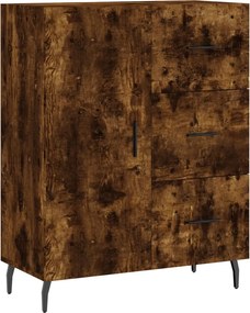 vidaXL füstös tölgy színű szerelt fa tálalószekrény 69,5 x 34 x 90 cm