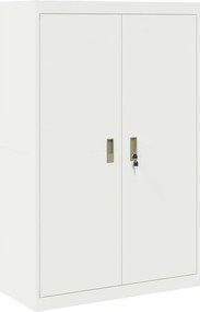 vidaXL Tárolószekrény Fehér 90 x 40 x 140 cm Acél