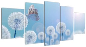Modern kép - virágok (150x70cm)