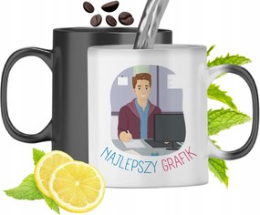 Mágikus Bögre Grafika Színváltó Nyomtatott Fényképpel