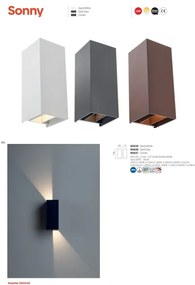 Redo 90636 - LED Kültéri lámpa SONNY 2xLED/5W/230V 2200/4000K IP54 antracit