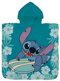 Disney Lilo és Stitch, A csillagkutya Surf strand törölköző poncsó 60x120 cm