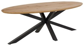 Étkezőasztal tölgyfa dekoros asztallappal 100x220 cm Heaven – Actona