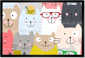 Poszterek keretben 60x40 Macska Cicák