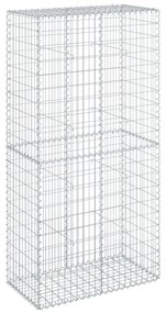 horganyzott vas gabion kosár fedéllel 100 x 50 x 200 cm