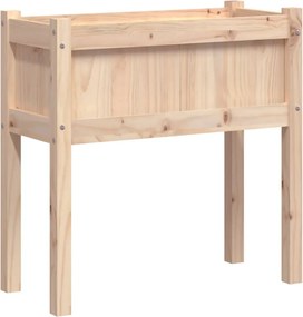 vidaXL tömör fenyőfa kerti virágláda lábakkal 70 x 31 x 70 cm